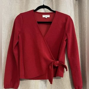 Madewell Red Long Sleeved Top - XS